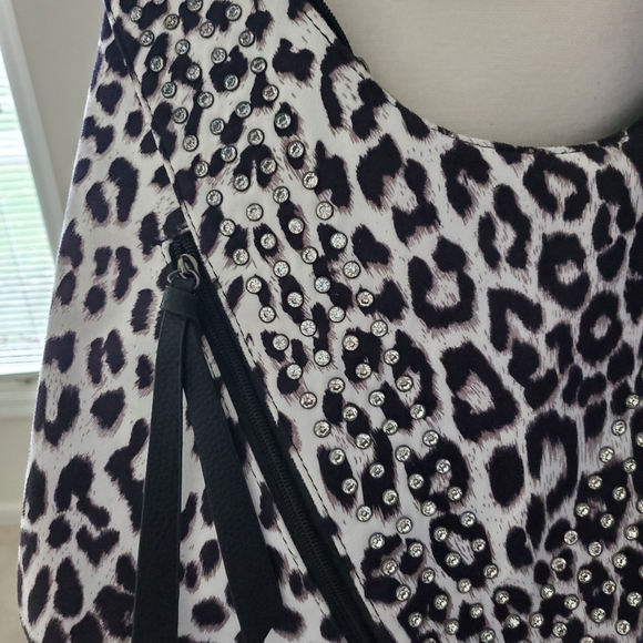 NWOT Cheetah and Crystal Hobo Bag - Picture 5 of 9